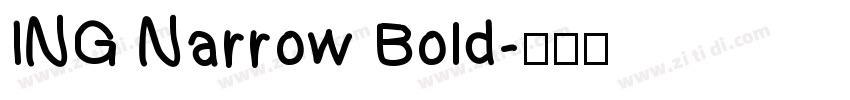 ING Narrow Bold字体转换